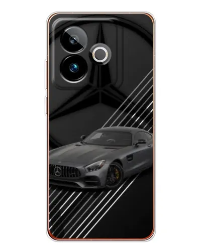 Чехол для Realme GT 7 с картинкой «Mercedes AMG — графика»