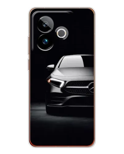 Чехол для Realme GT 7 с картинкой «Свет фар Mercedes»