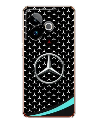 Чехол для Realme GT 7 с картинкой «Mercedes — бирюзовый акцент»