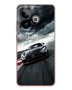 Чехол для Realme GT 7 с картинкой «Гоночный Mercedes AMG»