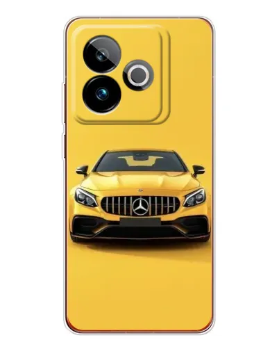 Чехол для Realme GT 7 с картинкой «Желтый Mercedes GT»