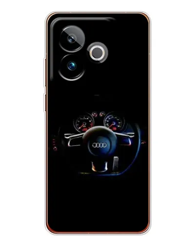 Чехол для Realme GT 7 с картинкой «Салон Audi — руль»