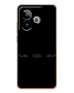 Чехол для Realme GT 7 с картинкой «Audi — световой подпись»