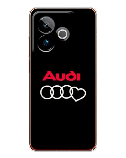Чехол для Realme GT 7 с картинкой «Логотип Audi Heart»