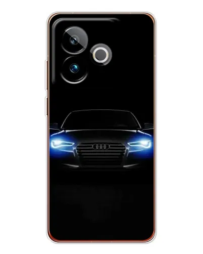 Чехол для Realme GT 7 с картинкой «Audi в неоне»