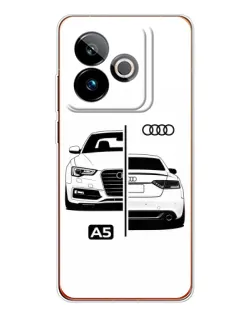 Чехол для Realme GT 7 с картинкой «Audi — контрастный дизайн»