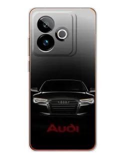 Чехол для Realme GT 7 с картинкой «Audi — градиентный контур»