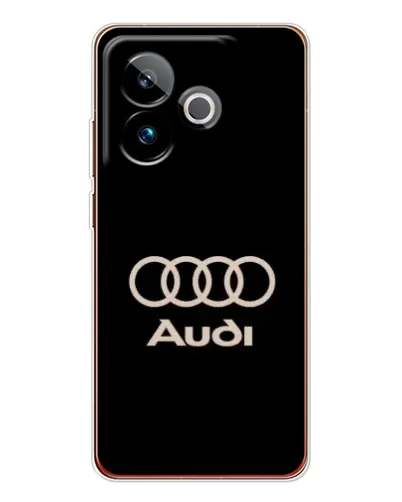 Чехол для Realme GT 7 с картинкой «Audi — золотой логотип»