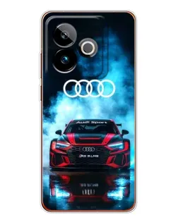 Чехол для Realme GT 7 с картинкой «Audi Sport — неон»
