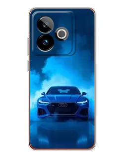 Чехол для Realme GT 7 с картинкой «Audi — голубая энергия»