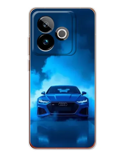 Чехол для Realme GT 7 с картинкой «Audi — голубая энергия»