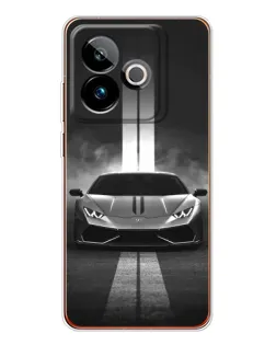 Чехол для Realme GT 7 с картинкой «Lamborghini симметрия дорог»