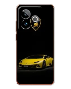 Чехол для Realme GT 7 с картинкой «Lamborghini желтый акцент»