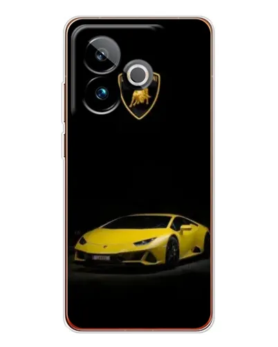 Чехол для Realme GT 7 с картинкой «Lamborghini желтый акцент»