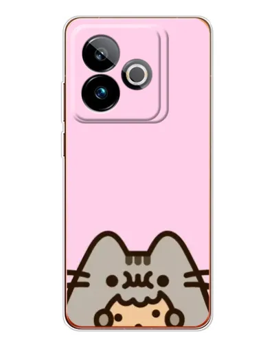 Чехол для Realme GT 7 с картинкой «Pusheen и печенье» Чехол для Realme GT 7 с картинкой «Pusheen и печенье»