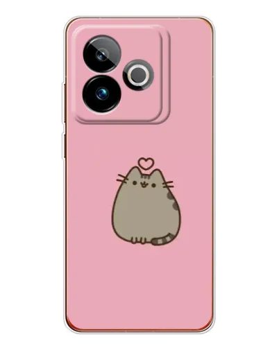 Чехол для Realme GT 7 с картинкой «Pusheen сердце» Чехол для Realme GT 7 с картинкой «Pusheen сердце»