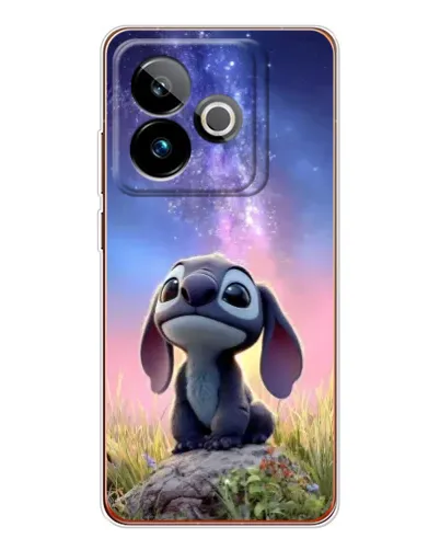 Чехол для Realme GT 7 с картинкой «Стич на рассвете»
