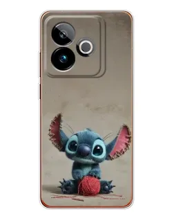 Чехол для Realme GT 7 с картинкой «Стич на коричневом фоне» Чехол для Realme GT 7 с картинкой «Стич на коричневом фоне»