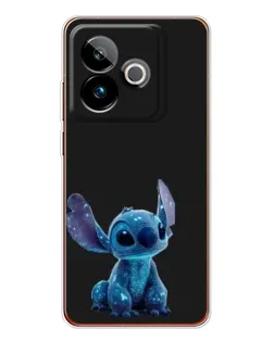 Чехол для Realme GT 7 с картинкой «Стич на черном» Чехол для Realme GT 7 с картинкой «Стич на черном»