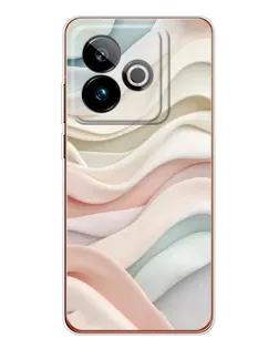 Чехол для Realme GT 7 с картинкой «Пастельные нежные волны»