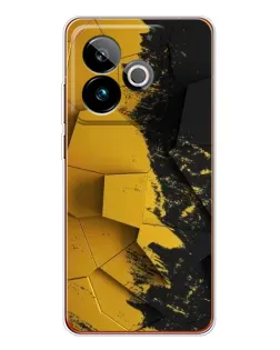 Чехол для Realme GT 7 с картинкой «Золотые осколки геометрии»