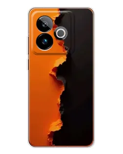 Чехол для Realme GT 7 с картинкой «Оранжевый разлом»