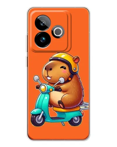 Чехол для Realme GT 7 с картинкой «Капибара на скутере» Чехол для Realme GT 7 с картинкой «Капибара на скутере»