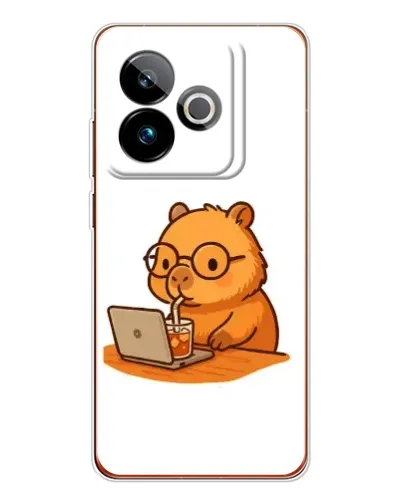Чехол для Realme GT 7 с картинкой «Капибара с ноутбуком» Чехол для Realme GT 7 с картинкой «Капибара с ноутбуком»