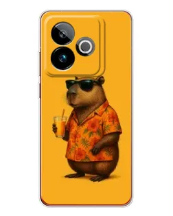 Чехол для Realme GT 7 с картинкой «Капибара на отдыхе» Чехол для Realme GT 7 с картинкой «Капибара на отдыхе»