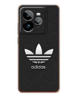 Чехол для Realme GT 7Pro с картинкой «Adidas Карбоновая текстура»