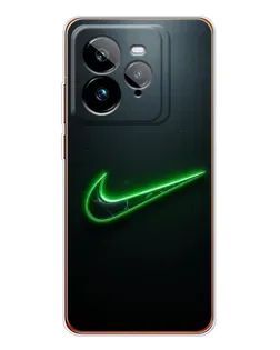 Чехол для Realme GT 7Pro с картинкой «Неоновый контур Nike» Чехол для Realme GT 7Pro с картинкой «Неоновый контур Nike»