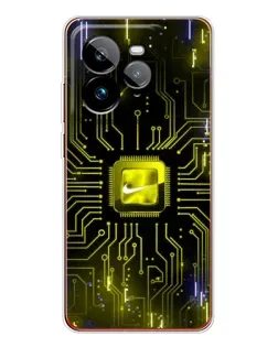 Чехол для Realme GT 7Pro с картинкой «Nike — золотая искра» Чехол для Realme GT 7Pro с картинкой «Nike — золотая искра»