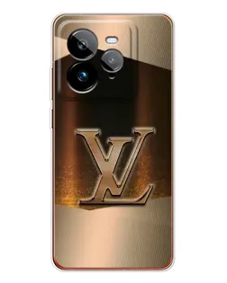 Чехол для Realme GT 7Pro с картинкой «LV — золотое сияние»