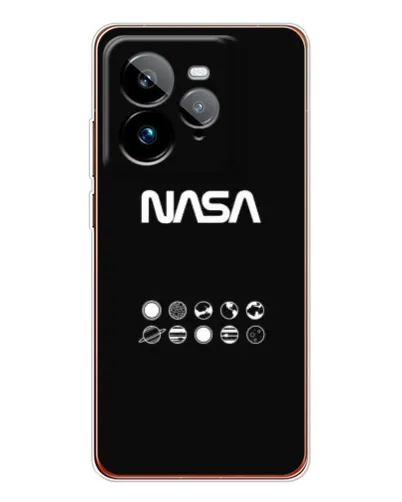Чехол для Realme GT 7Pro с картинкой «NASA — технический принт» Чехол для Realme GT 7Pro с картинкой «NASA — технический принт»