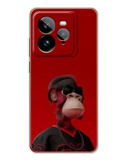 Чохол для Realme GT 7Pro з картинкою «Bored Ape в червоному» Чохол для Realme GT 7Pro з картинкою «Bored Ape в червоному»