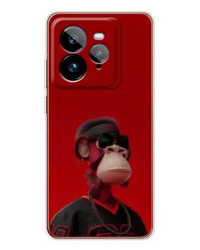 Чехол для Realme GT 7Pro с картинкой «Bored Ape в красном»