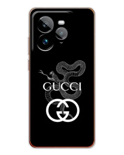 Чехол для Realme GT 7Pro с картинкой «Gucci — серебряная змея»