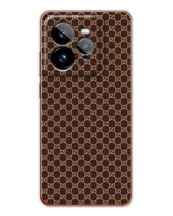 Чехол для Realme GT 7Pro с картинкой «Gucci — шоколадная сетка»