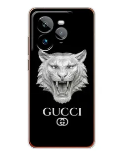 Чехол для Realme GT 7Pro с картинкой «Gucci — серебряный лев»