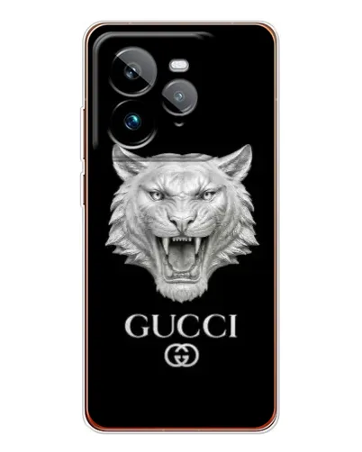 Чехол для Realme GT 7Pro с картинкой «Gucci — серебряный лев» Чехол для Realme GT 7Pro с картинкой «Gucci — серебряный лев»