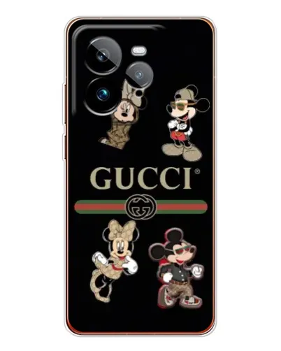 Чехол для Realme GT 7Pro с картинкой «Gucci — герои Disney и монограмма» Чехол для Realme GT 7Pro с картинкой «Gucci — герои Disney и монограмма»