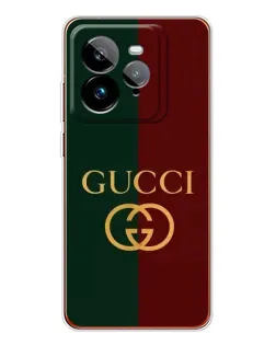Чехол для Realme GT 7Pro с картинкой «Gucci — темно-зеленый градиент»
