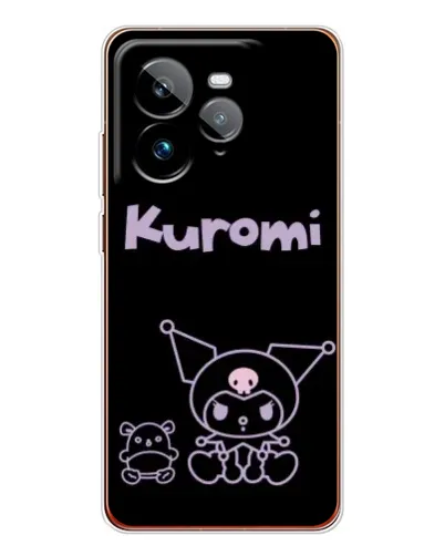 Чехол для Realme GT 7Pro с картинкой «Kuromi — черный минимализм» Чехол для Realme GT 7Pro с картинкой «Kuromi — черный минимализм»