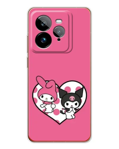 Чехол для Realme GT 7Pro с картинкой «Kuromi и My Melody» Чехол для Realme GT 7Pro с картинкой «Kuromi и My Melody»