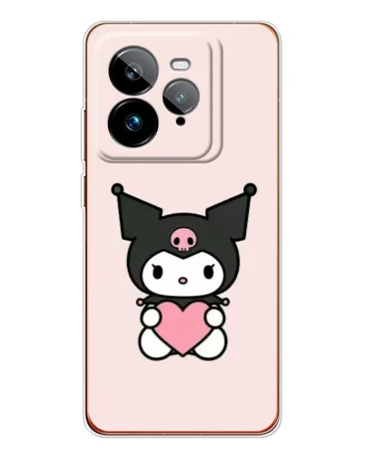 Чехол для Realme GT 7Pro с картинкой «Kuromi и сердце» Чехол для Realme GT 7Pro с картинкой «Kuromi и сердце»