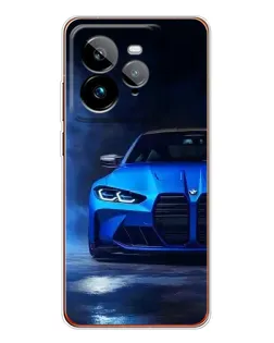 Чехол для Realme GT 7Pro с картинкой «Голубая BMW M4»