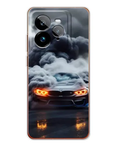 Чехол для Realme GT 7Pro с картинкой «BMW в дыму»
