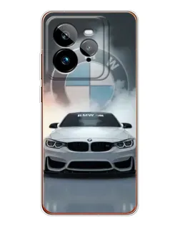 Чехол для Realme GT 7Pro с картинкой «BMW в белом дыму»