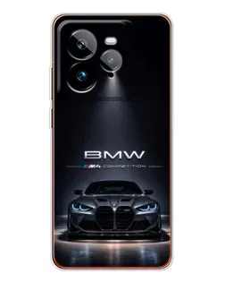 Чехол для Realme GT 7Pro с картинкой «BMW сквозь ночной город»