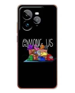Чехол для Realme GT 7Pro с картинкой «Логотип Among Us»